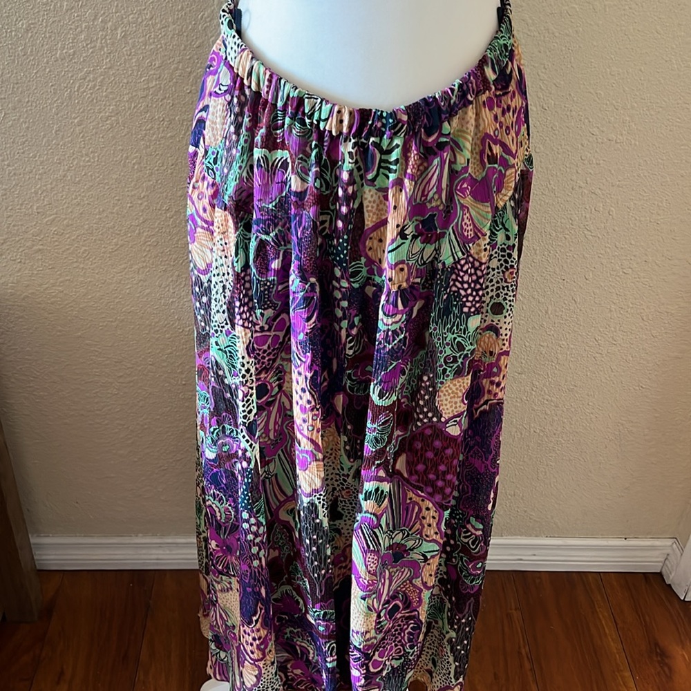 A.L.C Silk Waverly Orchid Dress Size 12 - Picture 11 of 12